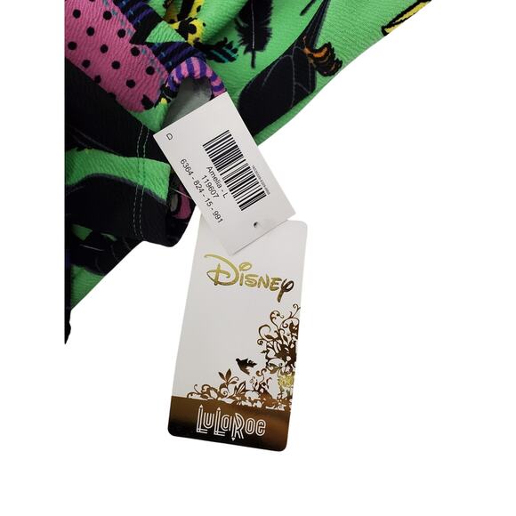 LuLaRoe Disney Collection Amelia Dress Maleficent Sleeping Beauty Size L NEW - Picture 9 of 12